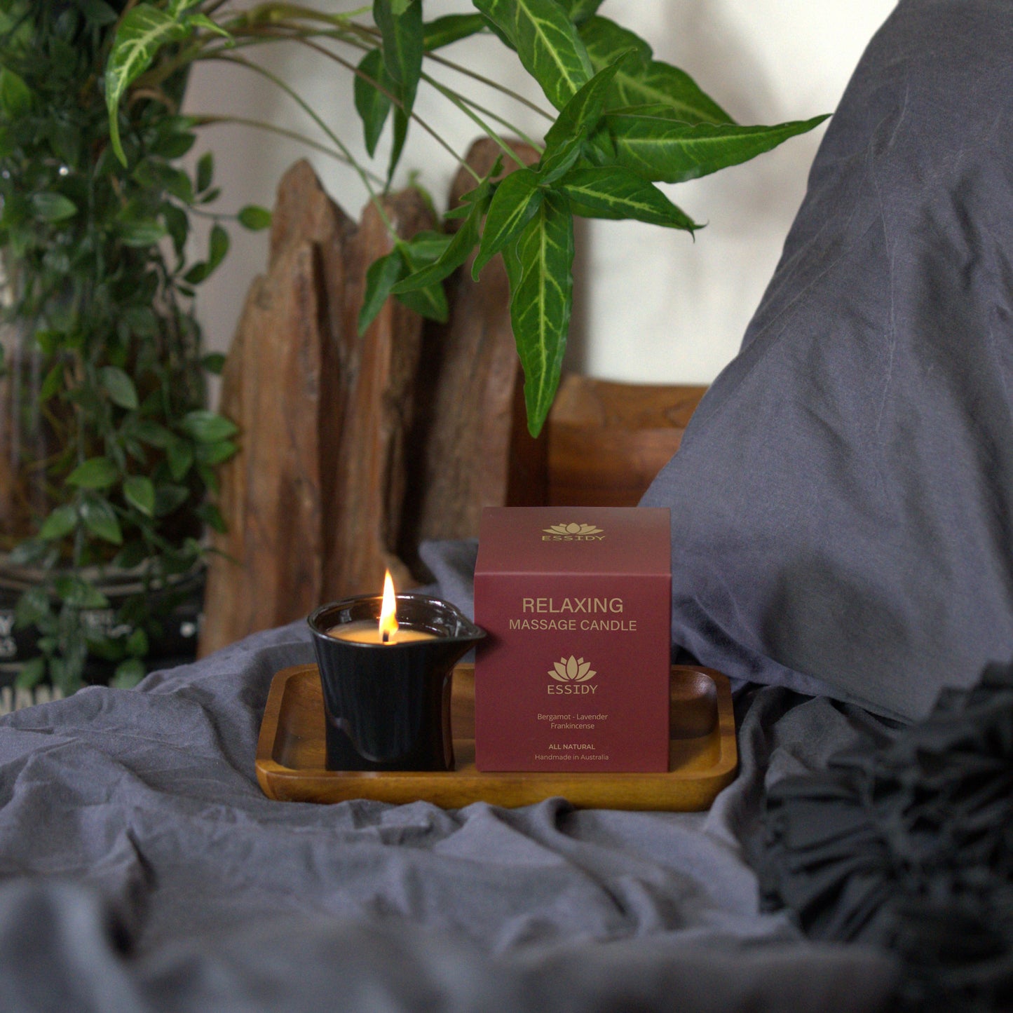 Relaxing Massage Oil Candle | Natural Body Oil