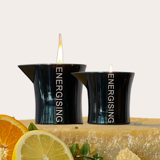 Energising Massage Oil Candle | Natural Body Oil