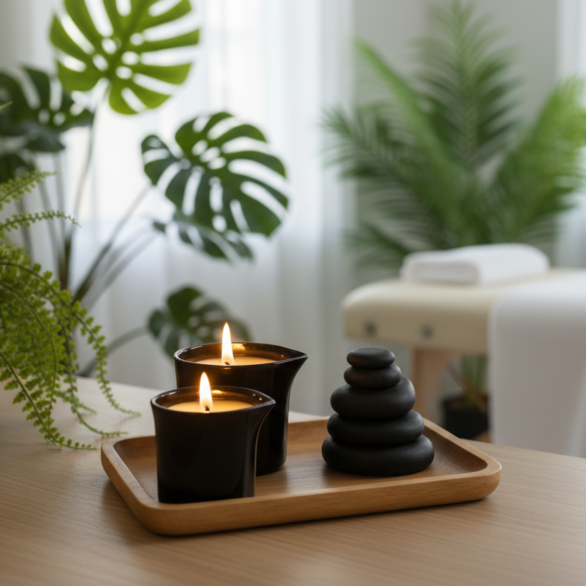 Relaxing Massage Oil Candle | Natural Body Oil