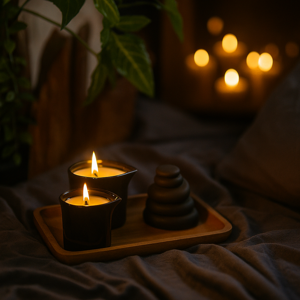 Romancing Massage Oil Candle | Natural Body Oil