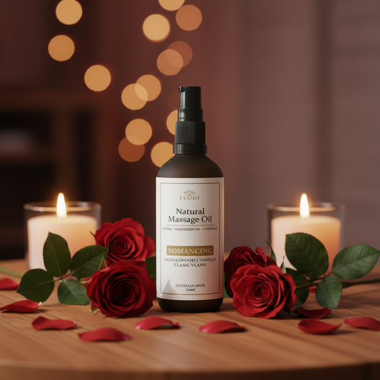 romancing body massage oil australia handmade all natural 