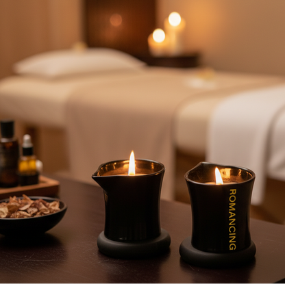 Massage oil candle