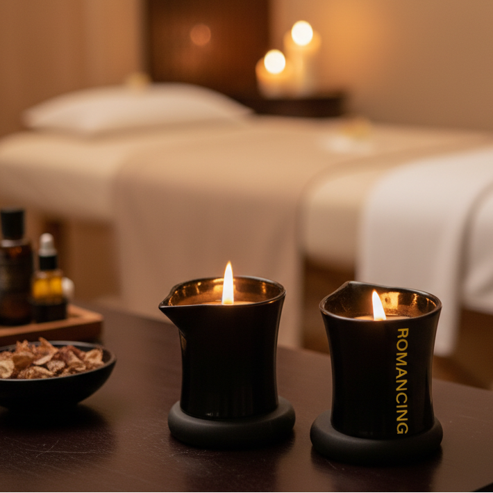 Romancing Massage Oil Candle | Natural Body Oil