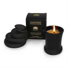 Load image into Gallery viewer, Massage Oil Candle | Aphrodisiac Blend | Enjoy 3-4 Full Body Massage Treatments | All Natural
