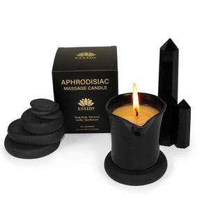 Massage Oil Candle | Aphrodisiac Blend | Enjoy 5-8 Full Body Massage Treatments | All Natural