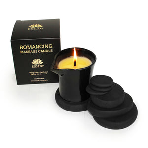 Massage Oil Candle | Romancing Aromatherapy | Enjoy 3-4 Full Body Massage Treatments | All Natural